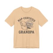 Nap Certified Grandpa Shirt - Funny Grandpa Gift Tee in Sand Dune