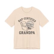 Nap Certified Grandpa Shirt - Funny Grandpa Gift Tee in Soft Cream