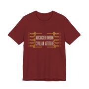 Nutcracker Uniform, Civilian Attitude Shirt - Funny Christmas Tee in Cardinal