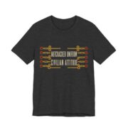 Nutcracker Uniform, Civilian Attitude Shirt - Funny Christmas Tee in Dark Grey Heather