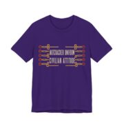 Nutcracker Uniform, Civilian Attitude Shirt - Funny Christmas Tee in Team Purple