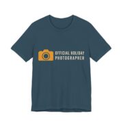 Official Holiday Photographer Shirt - Funny Gift Tee in Deep Teal