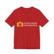 Official Holiday Photographer Shirt - Funny Gift Tee in Red