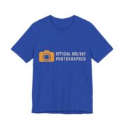 Official Holiday Photographer Shirt - Funny Gift Tee in True Royal