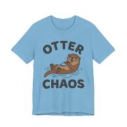 Otter Chaos Shirt - Funny Otter Pun Tee in Ocean Blue