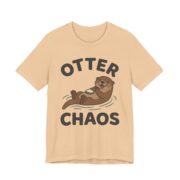 Otter Chaos Shirt - Funny Otter Pun Tee in Sand Dune