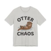 Otter Chaos Shirt - Funny Otter Pun Tee in Silver