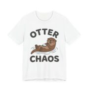 Otter Chaos Shirt - Funny Otter Pun Tee in White