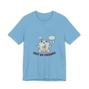 Out Of Croaks Cute Frog Boba T-Shirt in Ocean Blue