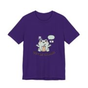 Out Of Croaks Cute Frog Boba T-Shirt in Team Purple