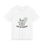 Out Of Croaks Cute Frog Boba T-Shirt in White
