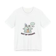Out Of Croaks Cute Frog Boba T-Shirt in White