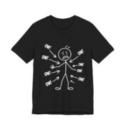 Ow Everything Hurts Stick Figure T-Shirt in Black