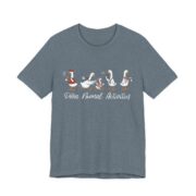 Para Normal Activities Funny Duck Pun T-Shirt in Heather Slate