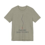 Parade, Then Silence Shirt - Funny Thanksgiving Tee in Heather Stone