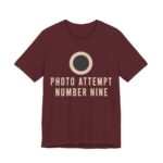 Photo Attempt Number Nine Shirt - Funny Christmas Tee in Maroon