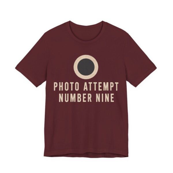 Photo Attempt Number Nine Shirt - Funny Christmas Tee in Maroon
