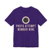 Photo Attempt Number Nine Shirt - Funny Christmas Tee in Team Purple