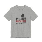 Pigeon Rights Activist Shirt - Funny Graphic Tee in Athletic Heather