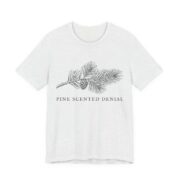 Pine Scented Denial Shirt - Funny Christmas Tee in Ash