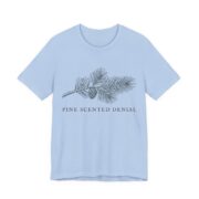 Pine Scented Denial Shirt - Funny Christmas Tee in Baby Blue