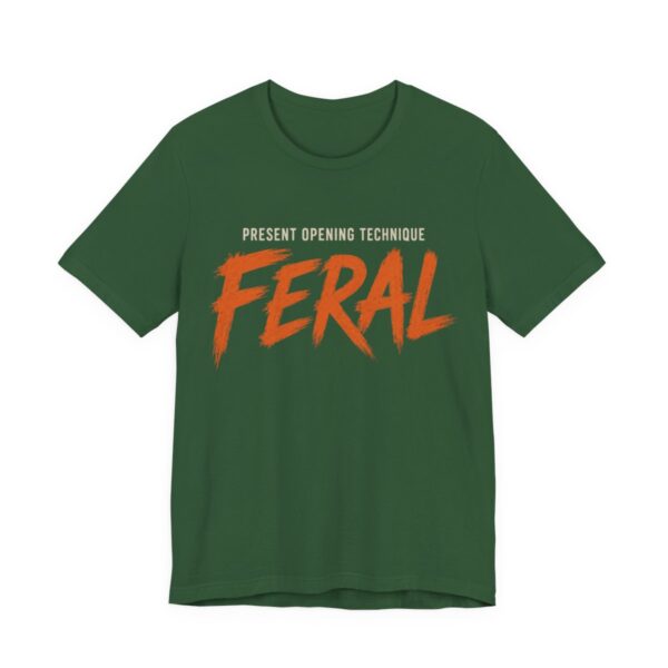 Present Opening Technique Feral Shirt - Funny Christmas Tee in Evergreen