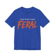 Present Opening Technique Feral Shirt - Funny Christmas Tee in True Royal