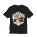 Procrastination Peak Trail Crew Shirt - Funny Hiking Parody in Black