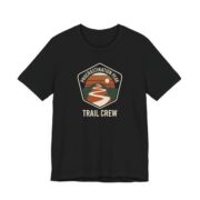 Procrastination Peak Trail Crew Tee - Funny Hiking Parody Shirt in Black