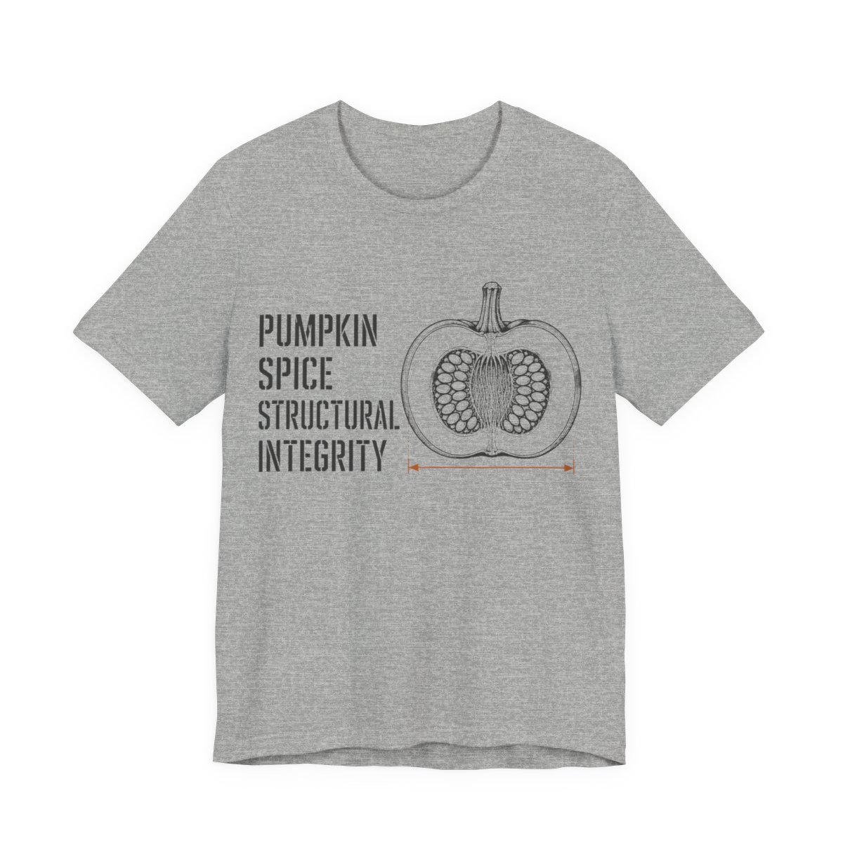 Pumpkin Spice Structural Integrity Shirt in Athletic Heather