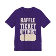 Raffle Ticket Optimist Shirt - Funny Gift Tee in Team Purple
