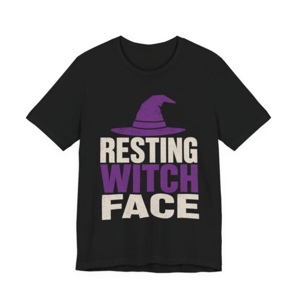 Resting Witch Face Shirt - Funny Halloween Tee in Black