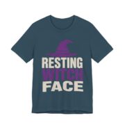 Resting Witch Face Shirt - Funny Halloween Tee in Deep Teal
