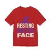 Resting Witch Face Shirt - Funny Halloween Tee in Red