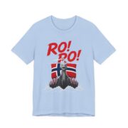 Ro Ro Norwegian Viking Ship T-Shirt in Baby Blue