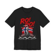 Ro Ro Norwegian Viking Ship T-Shirt in Black