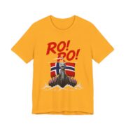 Ro Ro Norwegian Viking Ship T-Shirt in Gold