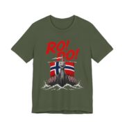 Ro Ro Norwegian Viking Ship T-Shirt in Military Green