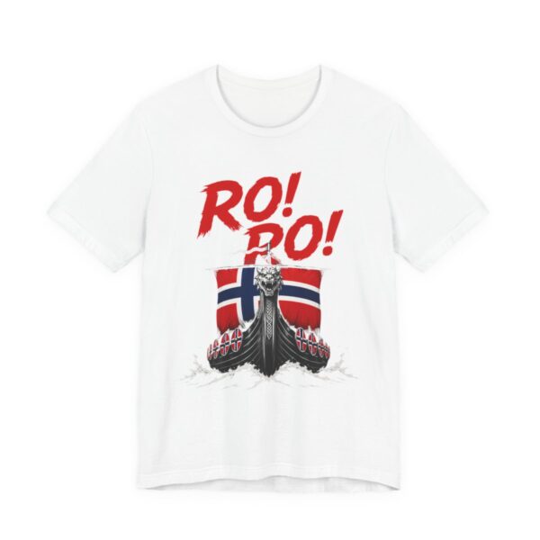 Ro Ro Norwegian Viking Ship T-Shirt in White