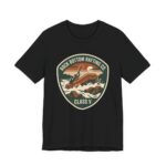 Rock Bottom Rafting Co Class V Shirt - Funny Outdoors Parody in Black