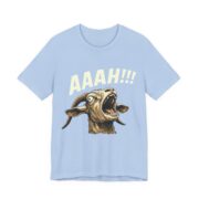 Screaming Goat Aaah Funny T-Shirt in Baby Blue