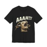 Screaming Goat Aaah Funny T-Shirt in Black