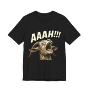 Screaming Goat Aaah Funny T-Shirt in Black