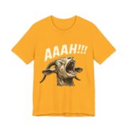 Screaming Goat Aaah Funny T-Shirt in Gold