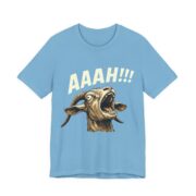 Screaming Goat Aaah Funny T-Shirt in Ocean Blue