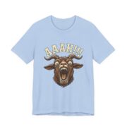 Screaming Goat Funny Farm Animal T-Shirt in Baby Blue