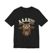 Screaming Goat Funny Farm Animal T-Shirt in Black
