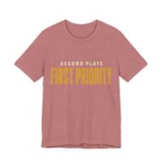 Second Plate, First Priority Shirt - Funny Thanksgiving Tee in Heather Mauve