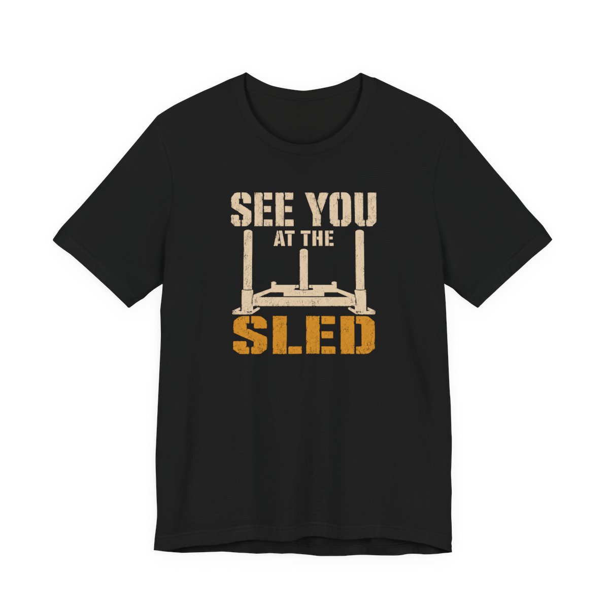 See You At The Sled Shirt - Funny Graphic Tee in Black