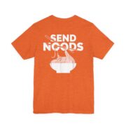 Send Noods Tee — Funny Ramen Shirt for Foodies & Noodle Lovers in Heather Orange